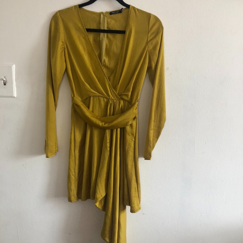 Mustard Yellow Mini Dress